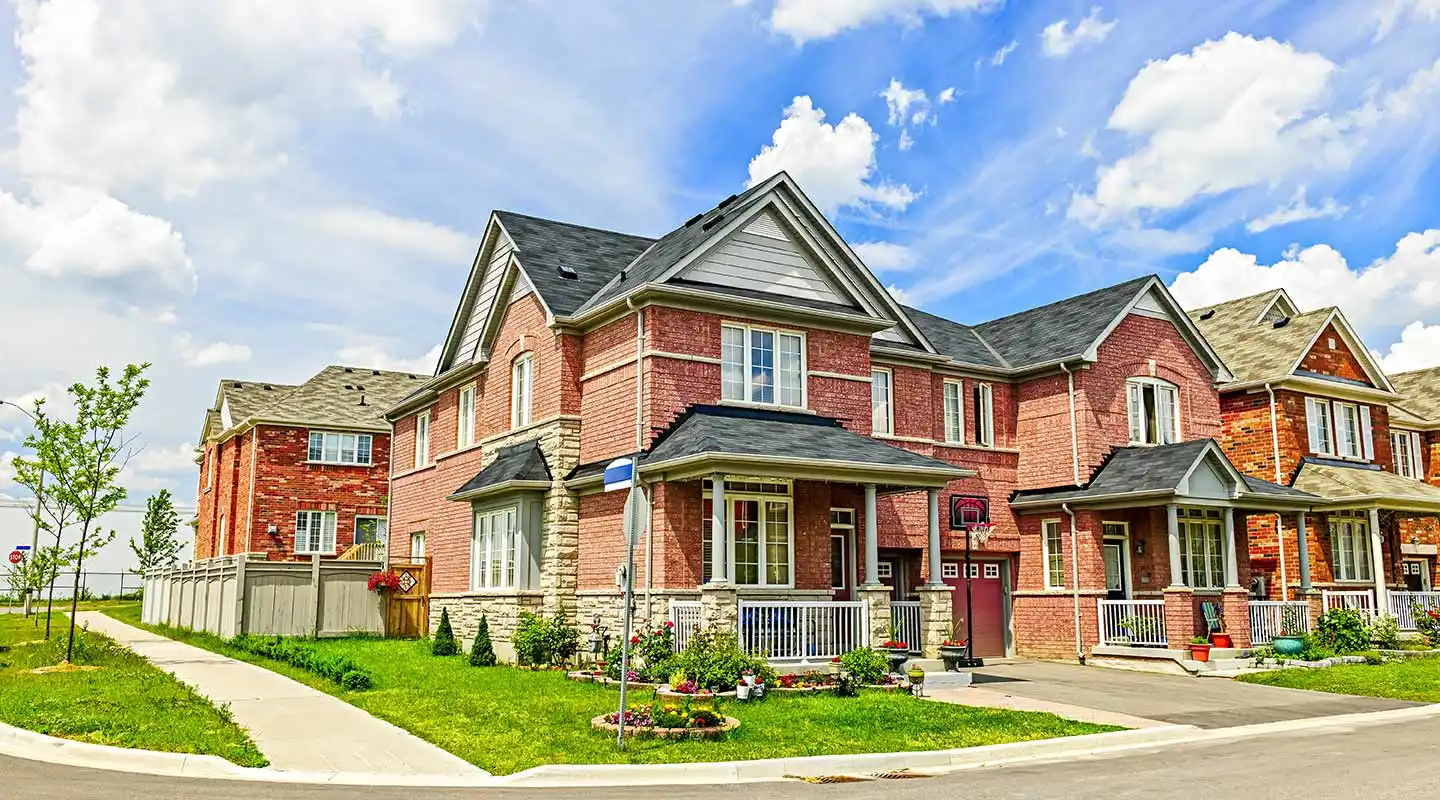 A completed Trudel & Sons Roofing shingle roof on a Greater Toronto Area home
